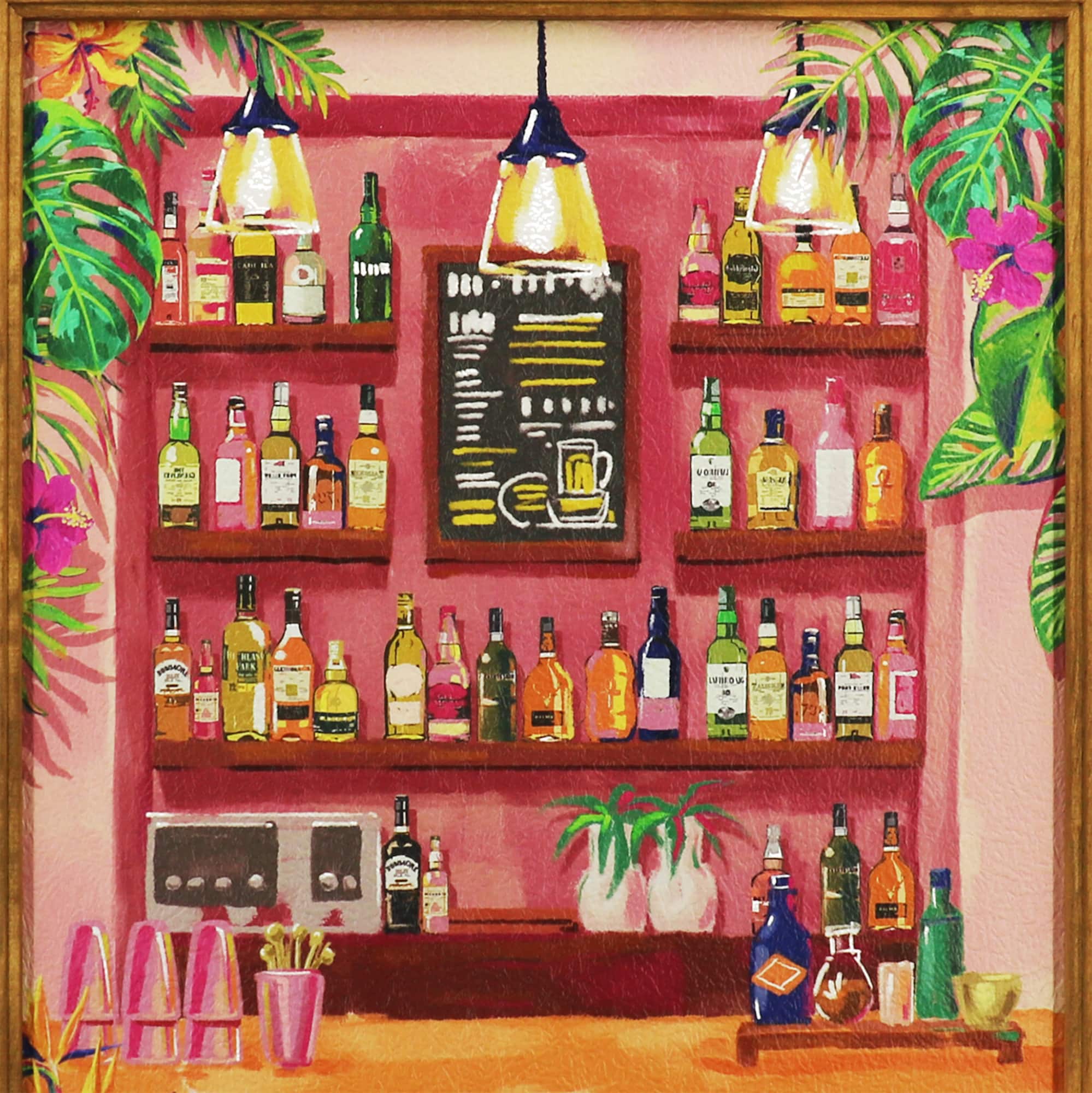 16.3" x 23.8" Cocktail Bar Wall Décor by Ashland®